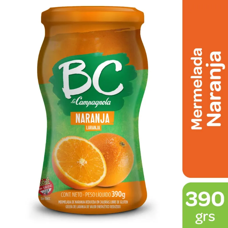 Mermelada Bc La Campagnola Naranja 390 Gr