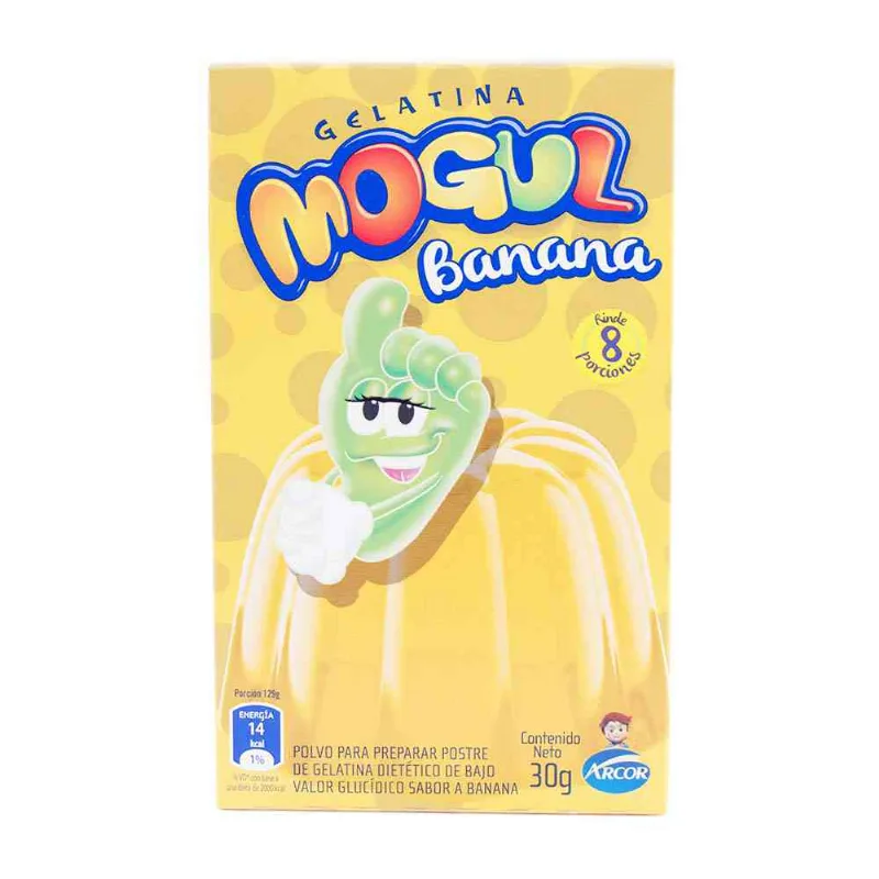 Gelatina Mogul Banana 30 Gr