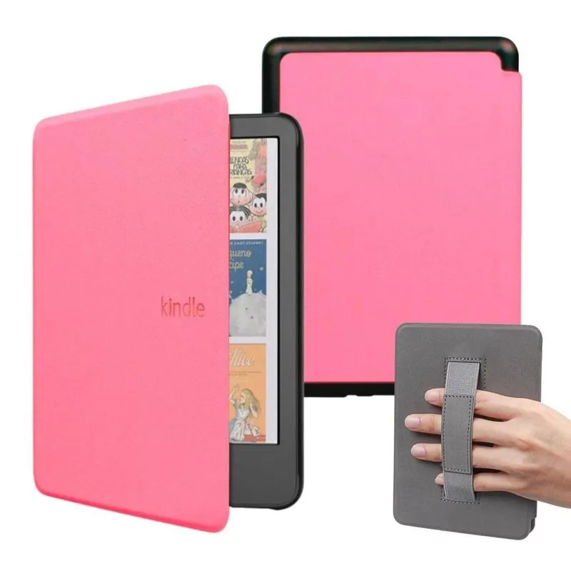 Capa Com Alça Couro Para Novo Kindle Colorsoft (1 Geração)