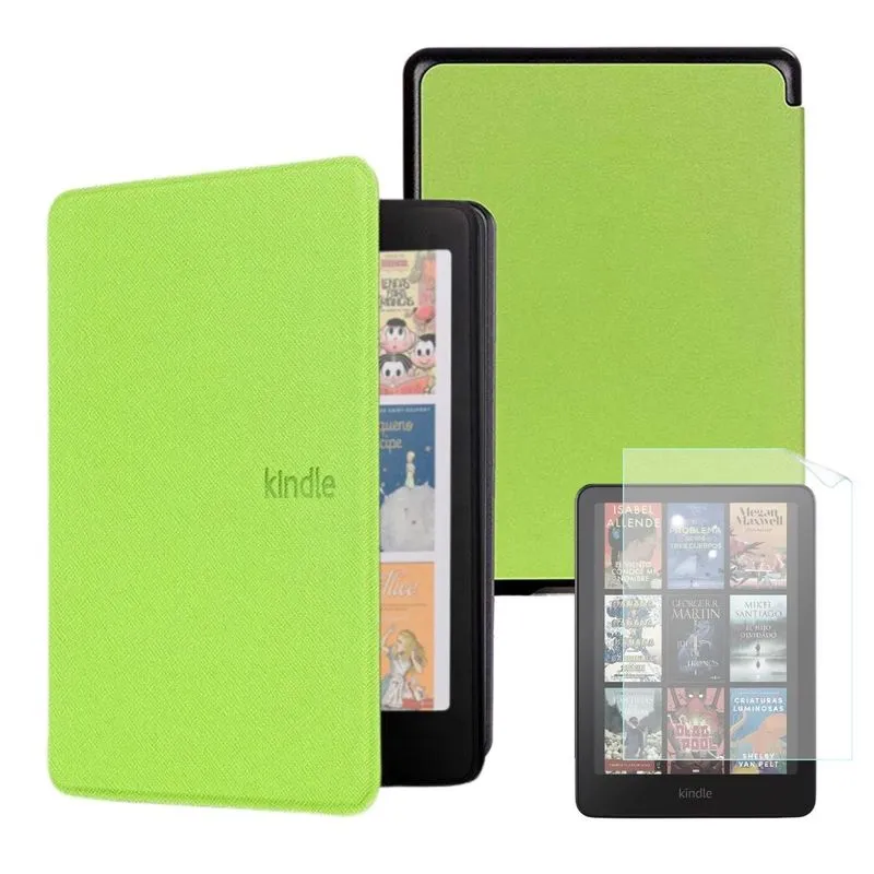 Case Couro Para Kindle Colorsoft 1 (7 Polegadas) + Película