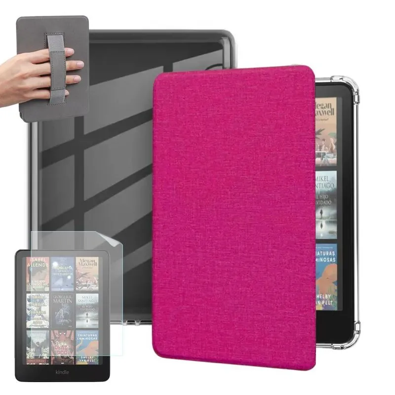 Capa Alça Para Kindle Colorsoft Signature Edition + Película