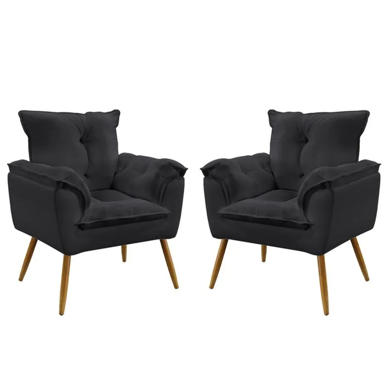 Kit 2 Poltronas Opala Veludo Aradecor