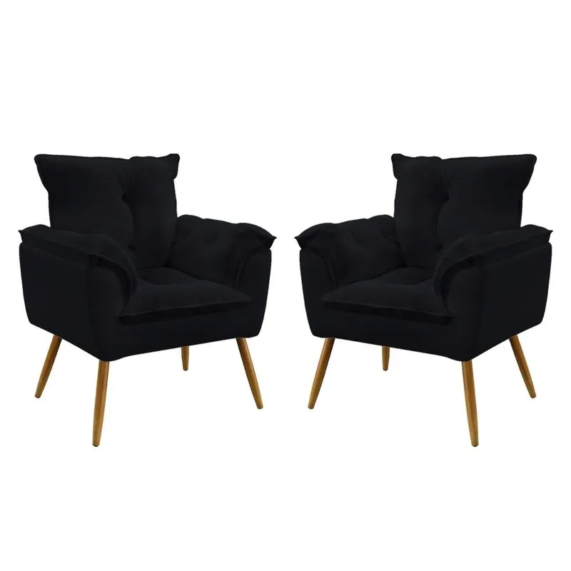 Kit 2 Poltronas Opala Veludo Aradecor