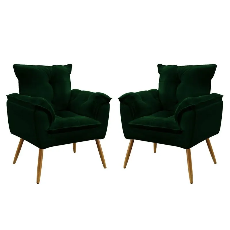 Kit 2 Poltronas Opala Veludo Aradecor