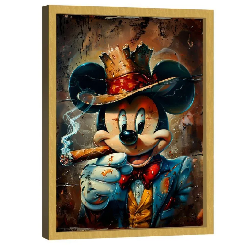 Quadro Decorativo Mickey Gangstar