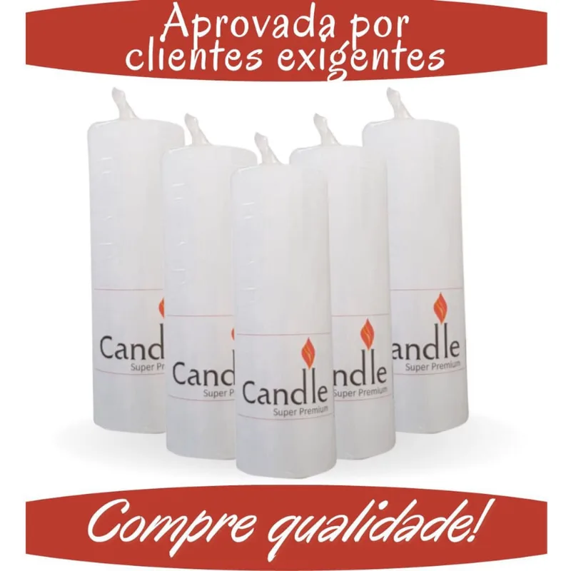 Kit 2 Velas 7 Dias Votiva Branca 260g Parafina Pura Atacado, Caso Queira Coloridas e Bicolor Veja e Solicite de Acordo Com a Descrição Neste Anúncio