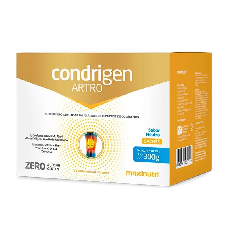 Condrigen Artro Colágeno Tipo I e ii Maxinutri Sachê Neutro