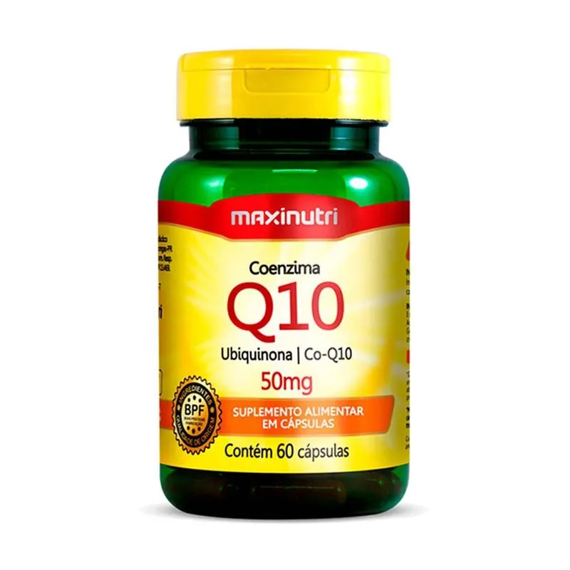 Coenzima Q10 50mg com 60 Capsulas Maxinutri
