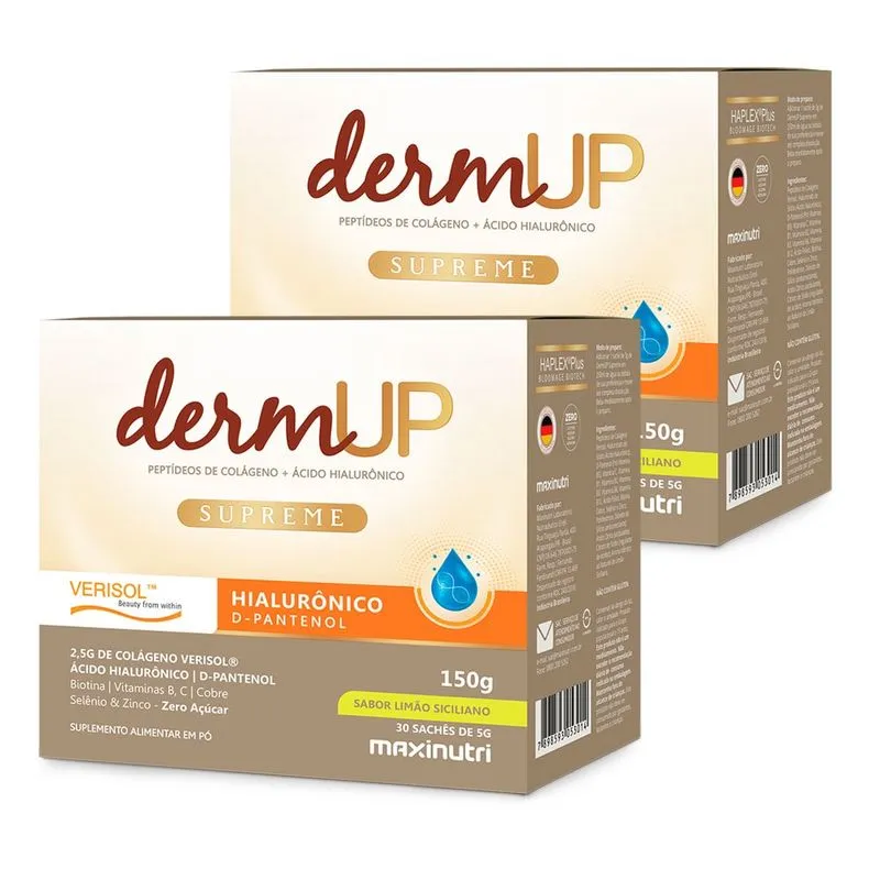 Kit 2 DermUp Supreme Verisol Sache Limão Siciliano Maxinutri
