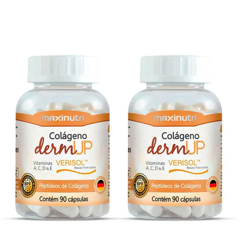 Kit 2 Colágeno para Pele DermUp Verisol + Vitaminas 90 Caps