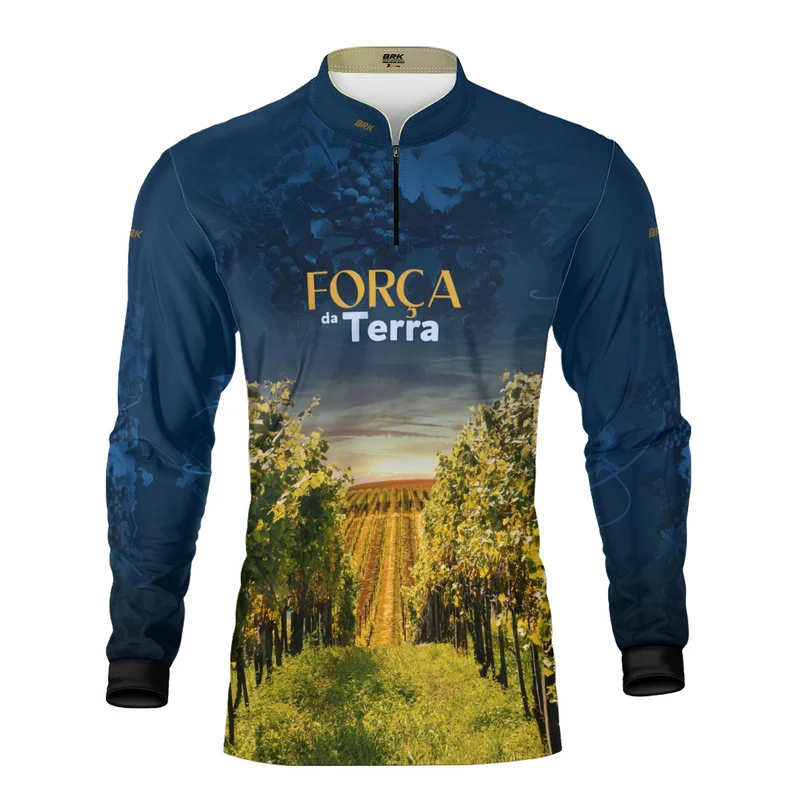 Camisa Agro Brk A Força da Terra Produção de Uva com Proteção UV50+ M