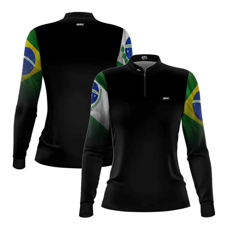 Camisa Feminina Brk Paraná Brasil com Proteção Solar UV50+ GG