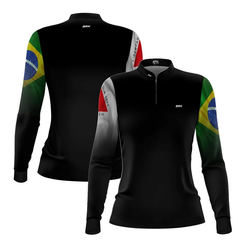 Camisa Feminina Brk Minas Gerais Brasil com Proteção Solar UV50+ M