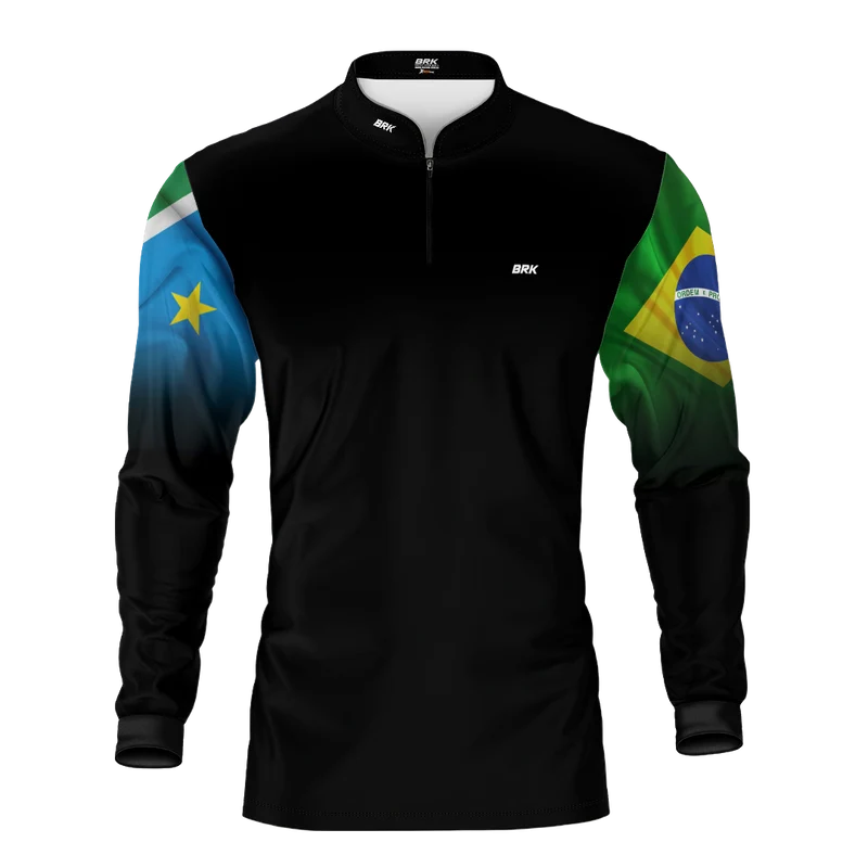 Camisa Agro Brk Mato Grosso Do Sul Brasil com Proteção Solar UV50+ G