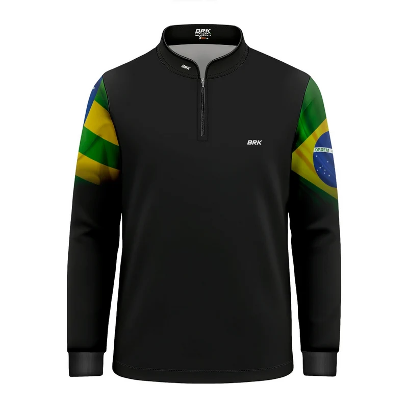 Camisa Infantil Brk Goiás Brasil com Proteção Solar UV50+ 1 a 2 Anos