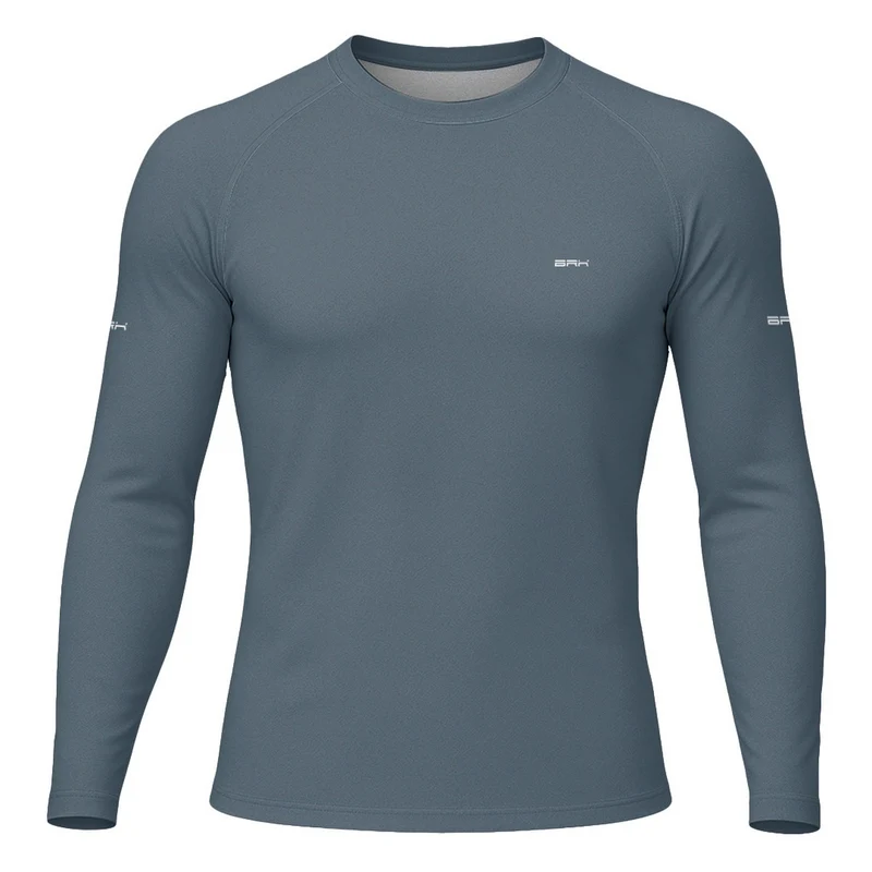 Camisa Segunda Pele Brk Clean Azul Chumbo com Proteção UV50 P