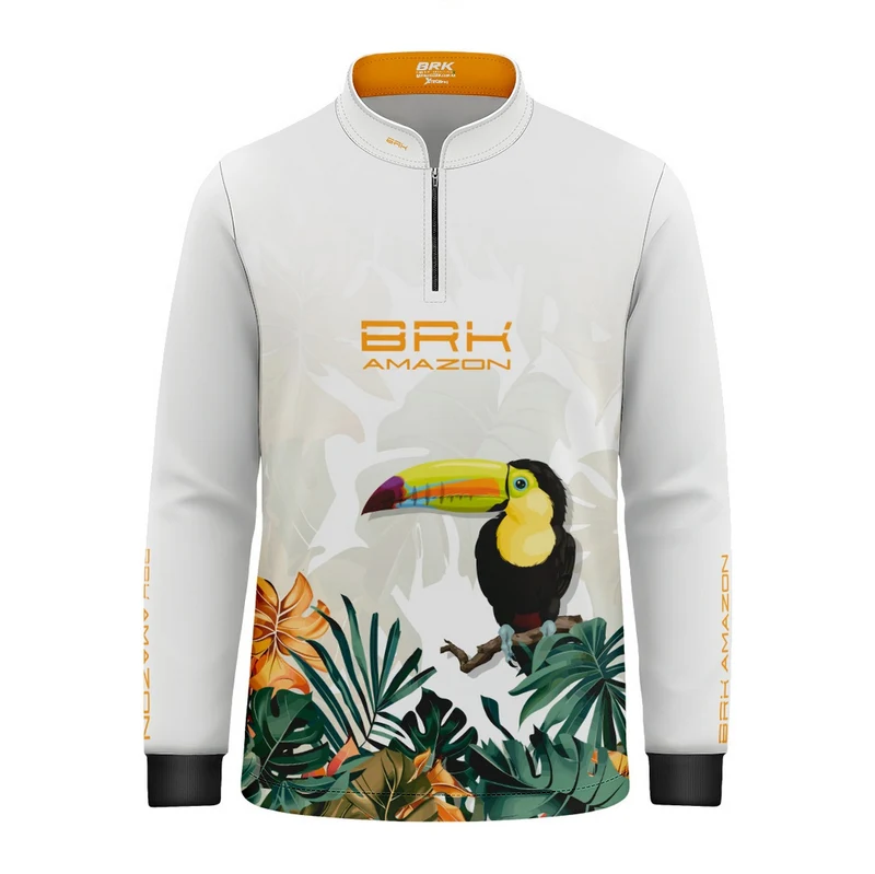 Camisa Agro Infantil Brk Amazon Tucano com Proteção UV50 4 a 5 Anos