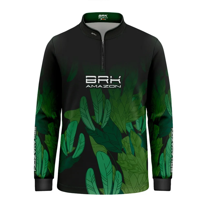 Camisa Agro Infantil Brk Amazon Floresta com Proteção UV50 12 a 13 Anos