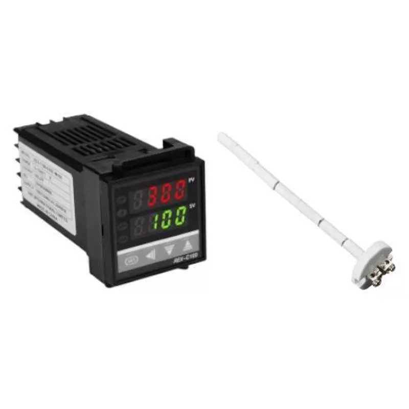 Kit Controlador Temperatura Rex C-100 + Termopar Tipo K 1300ºc