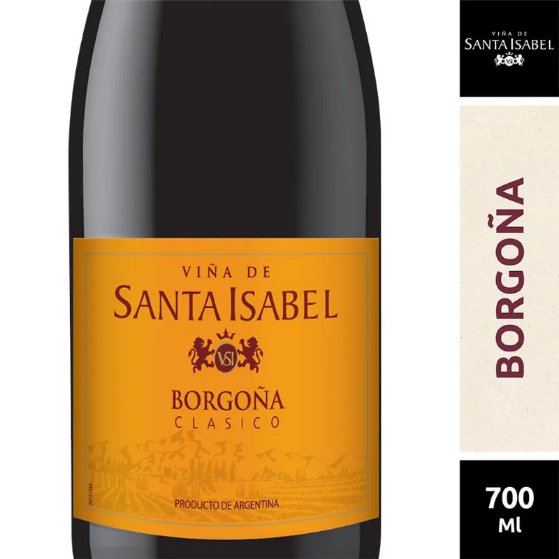 Vino Santa Isabel Borgoña 700 Ml