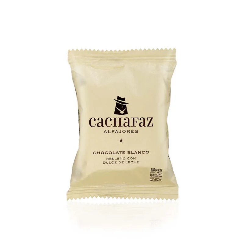 Alfajor Cachafaz Chocolate Blanco X60g