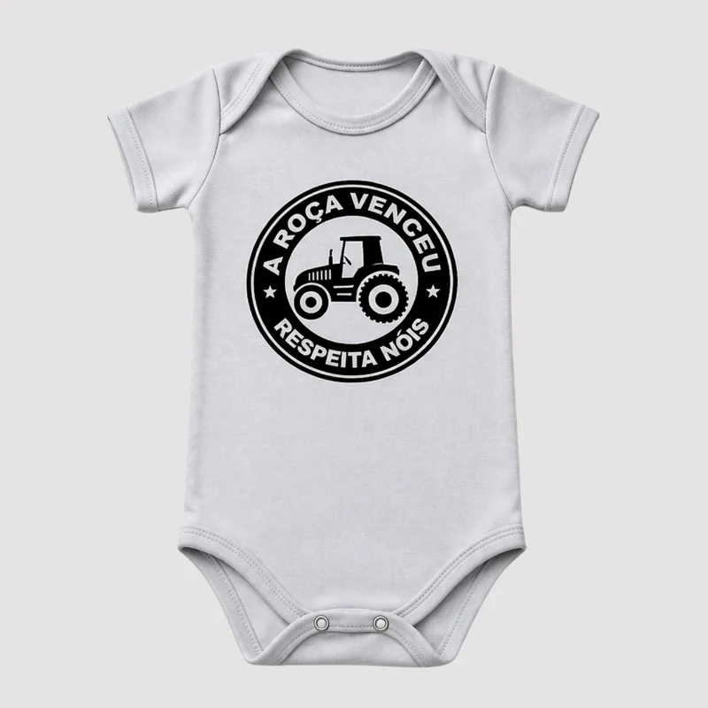 Body Bebê Menino Mesversário Agro Kids 9 a 12 meses
