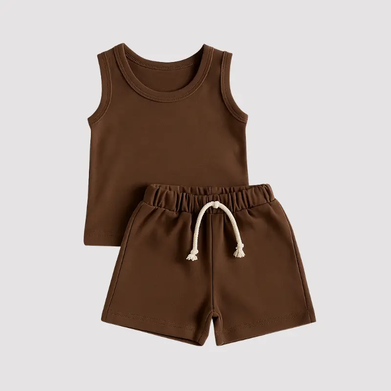 Conjunto Bebê Ollie Verão Mocha 6 a 9 meses