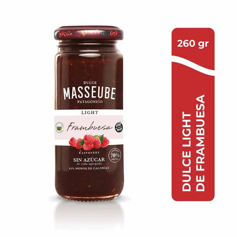Mermelada Diet Frambuesa 260 Gr Masseube