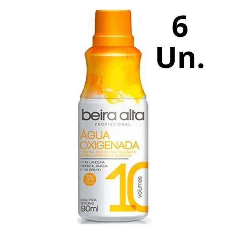 Kit Com 6 Águas Oxigenada 90ml Volume 10 - Beira Alta