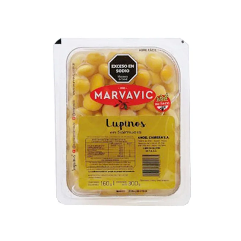 Lupinos en Salmuera 160 Grs Marvavic