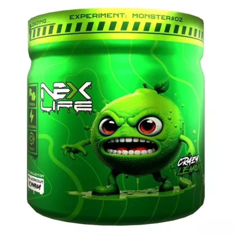 Pre Workout Beta Alanina Cafeina Limao 300g - Nex Life