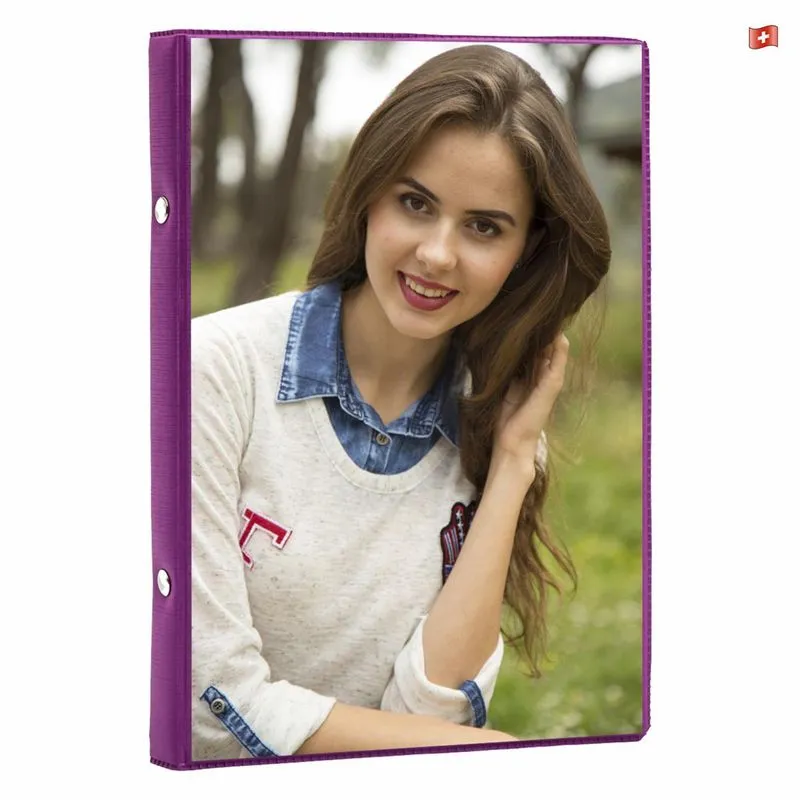 Album De Fotos 15x21/60 Roxo-mágico Menina Especial C/visor