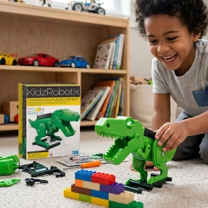 Brinquedo Educativo Robótica 4m Robô Tiranossauro T-Rex