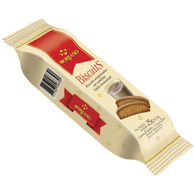 Biscuit Soriano 25 g. x 2 uni