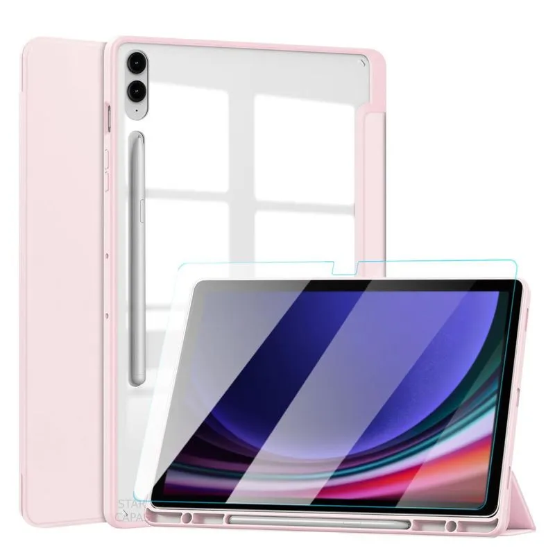 Capa Acrílica Slot Caneta P/ Samsung Tab S9+ 12.4 2023