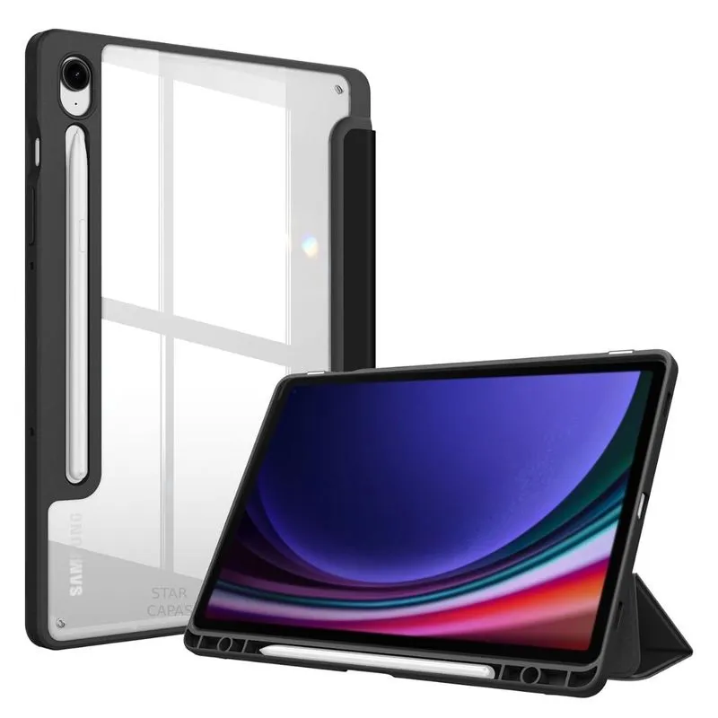 Capa Acrílica Para Tablet Samsung S9 Fe 10.9 - Preto