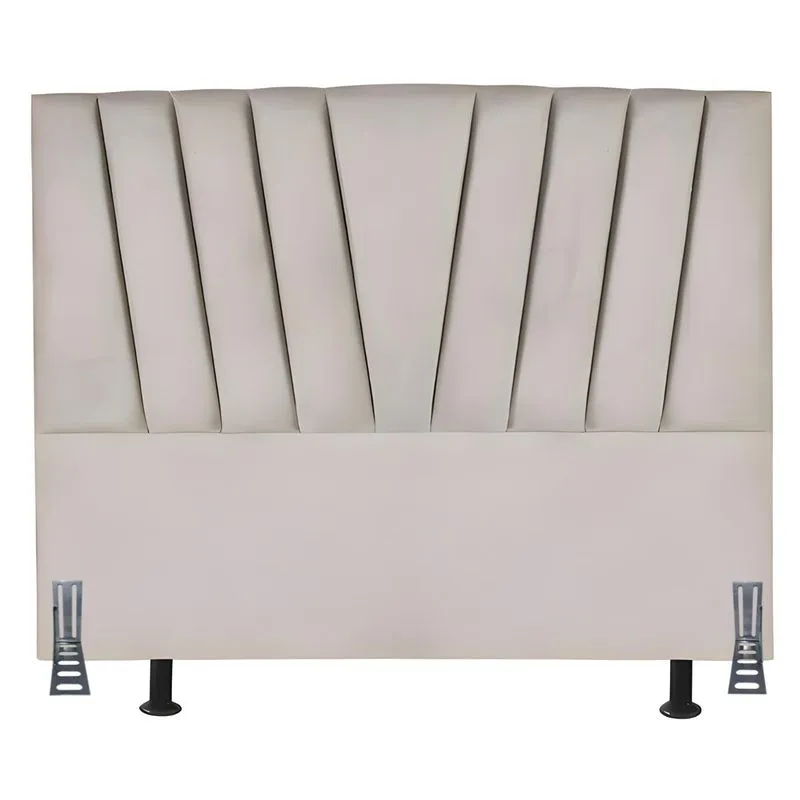 Cabeceira Cama Box Casal 140 Cm Ludmilla Em Linho Com Frame
