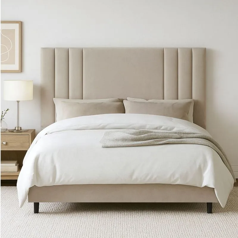 Cabeceira 160 Cm Queen Estofada Veludo Cama Box Moderna Frame