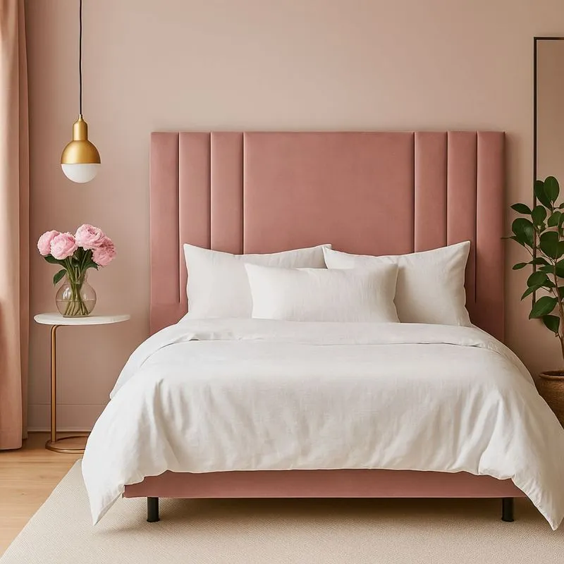 Cabeceira 195 Cm King Cama Box Frame Moderna Veludo Estofada