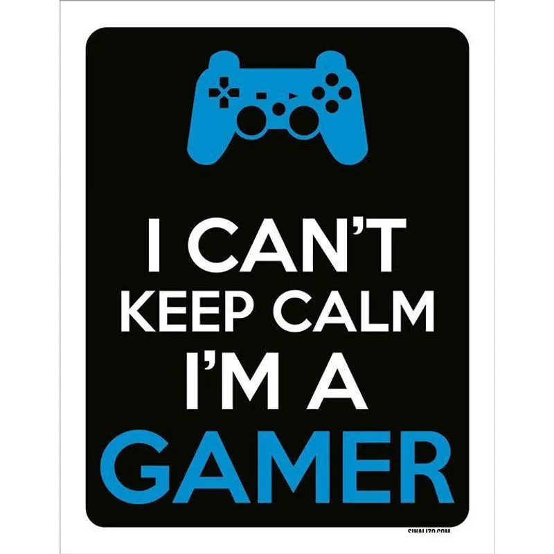 Placa Decorativa - I Can'T Keep Calm Gamer Ps 18X23