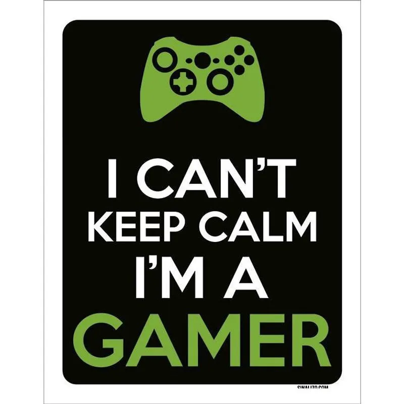Placa Decorativa - I Can'T Keep Calm Gamer Xb 18X23