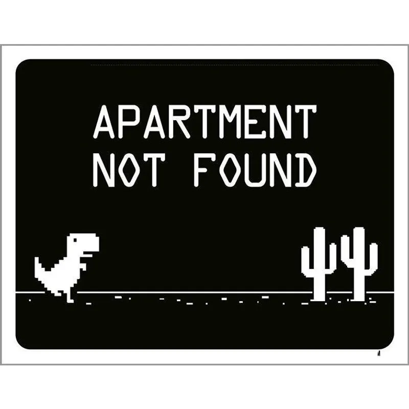 Placa Decorativa - Apartament Not Found 18X23