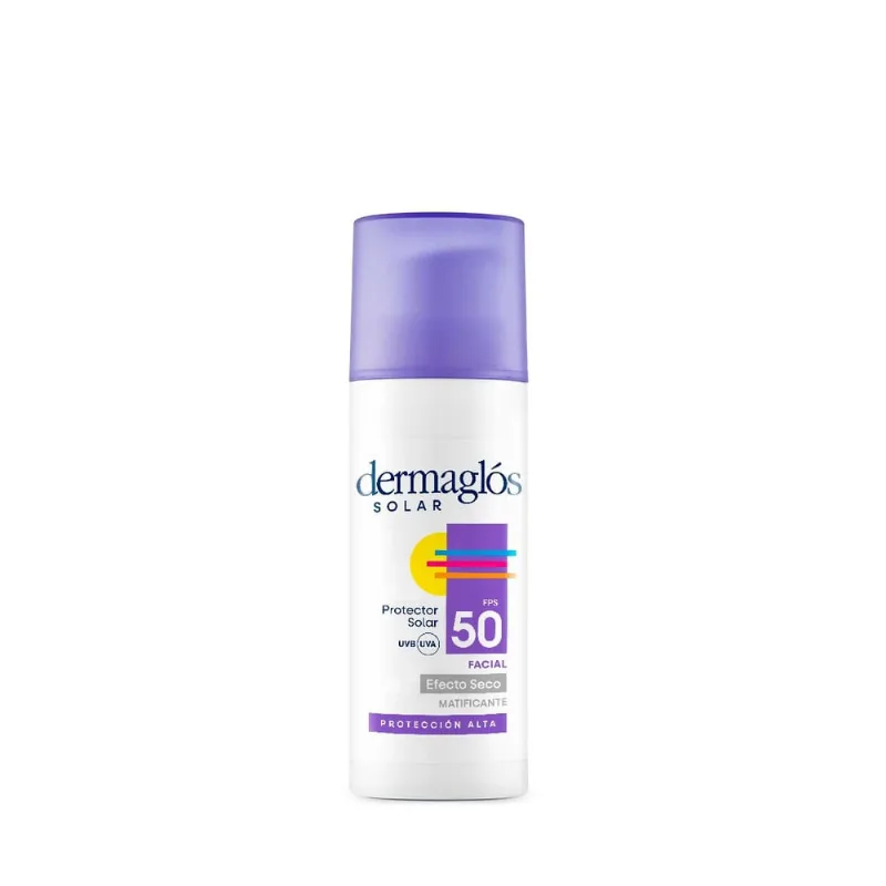 Protector Solar Dermaglós Facial Fps 50+ Efecto Seco x 50 g