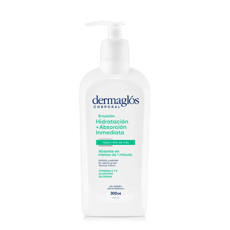 Crema Corporal Dermaglós Hidratación Inmediata x 300 g