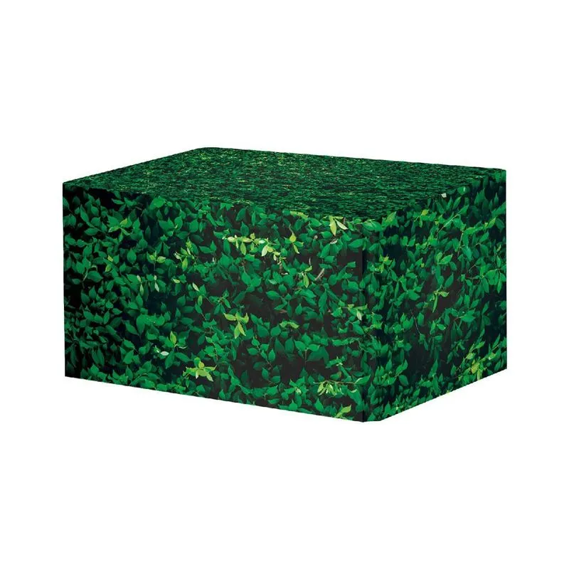 Capa De Mesa Folhagem Em Tecido Sublimado Veste Fácil