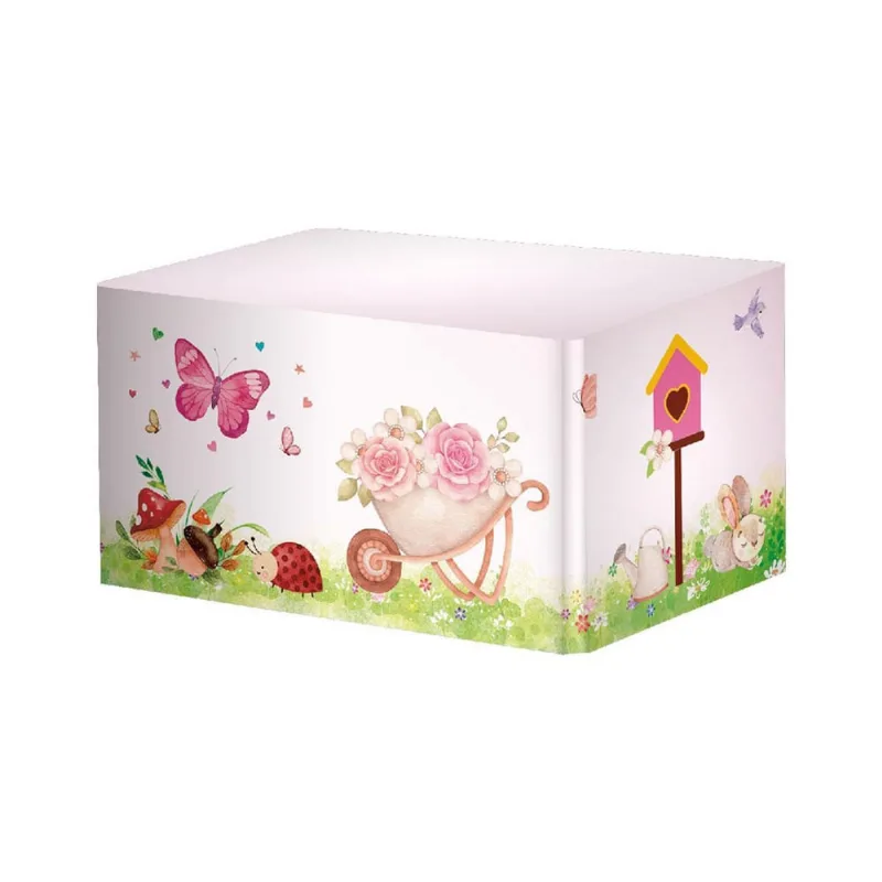 Capa Mesa Jardim Encantado Em Tecido Sublimado Veste Fácil