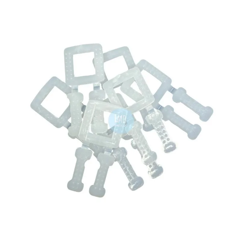 Selos Plásticos Para Fita De Arquear Pp Virgem Branco 1000un