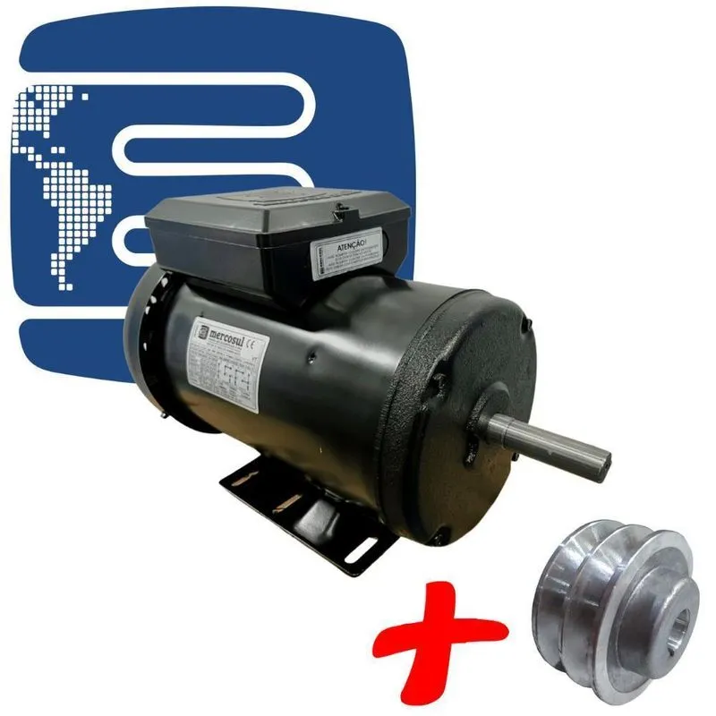 Motor Elétrico Monofásico 2cv Alta Rotação Blindado Polia