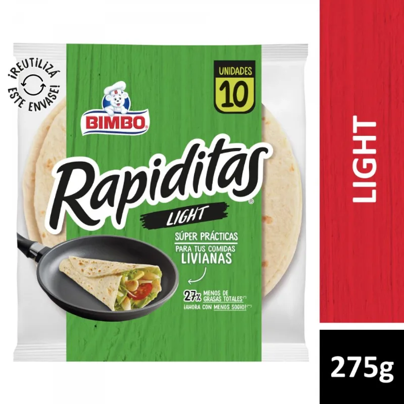 Tortillas Light Rapiditas 10 uni