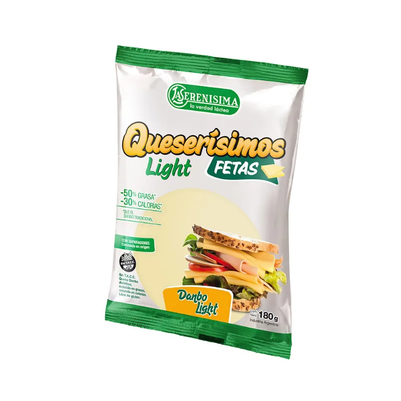 Queso Danbo Light Feteado La Serenisima 180 Gr